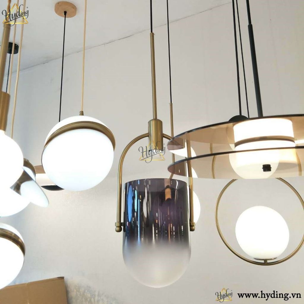 Đèn thả thuỷ tinh quai treo