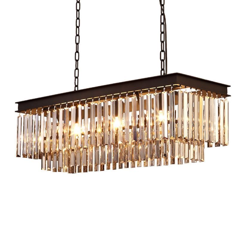 đèn chùm pha lê bàn ăn