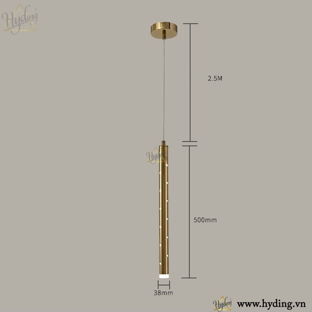 đèn thả ống bơ