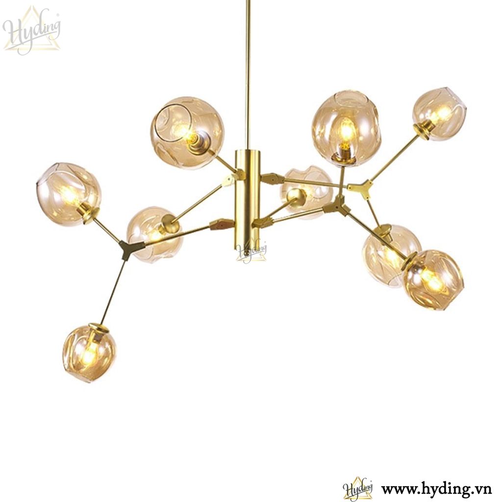 đèn chùm phòng khách hiện đại
