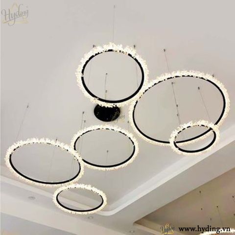 Đèn chùm vòng pha lê tuyết II