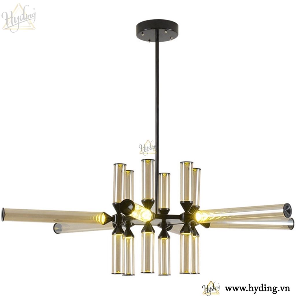 Đèn chùm ống thuỷ tinh Castle