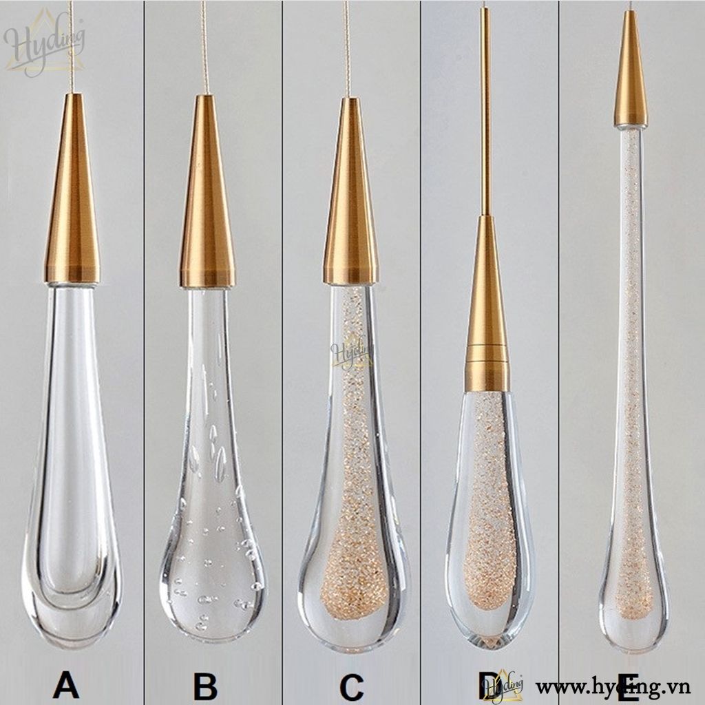 Đèn thả giọt nước pha lê