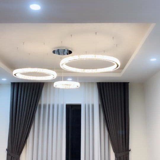 Đèn thả 3 vòng pha lê M