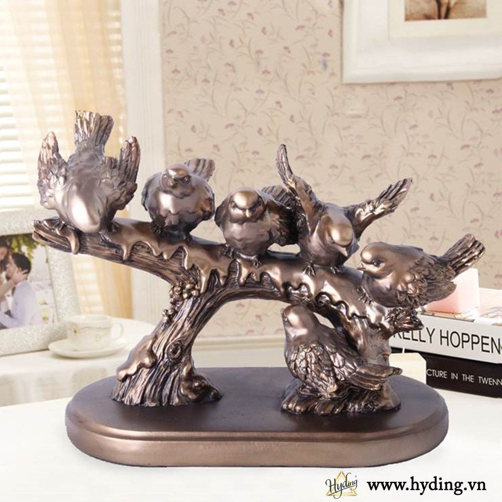 Tượng decor để bàn đàn chim