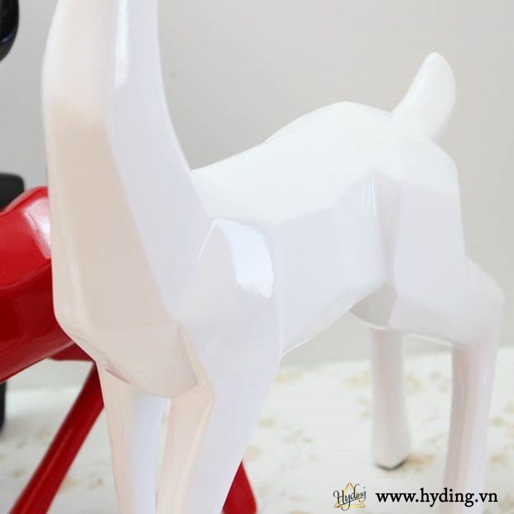 TƯỢNG DECOR BẦY HƯƠU NHỰA SỨ
