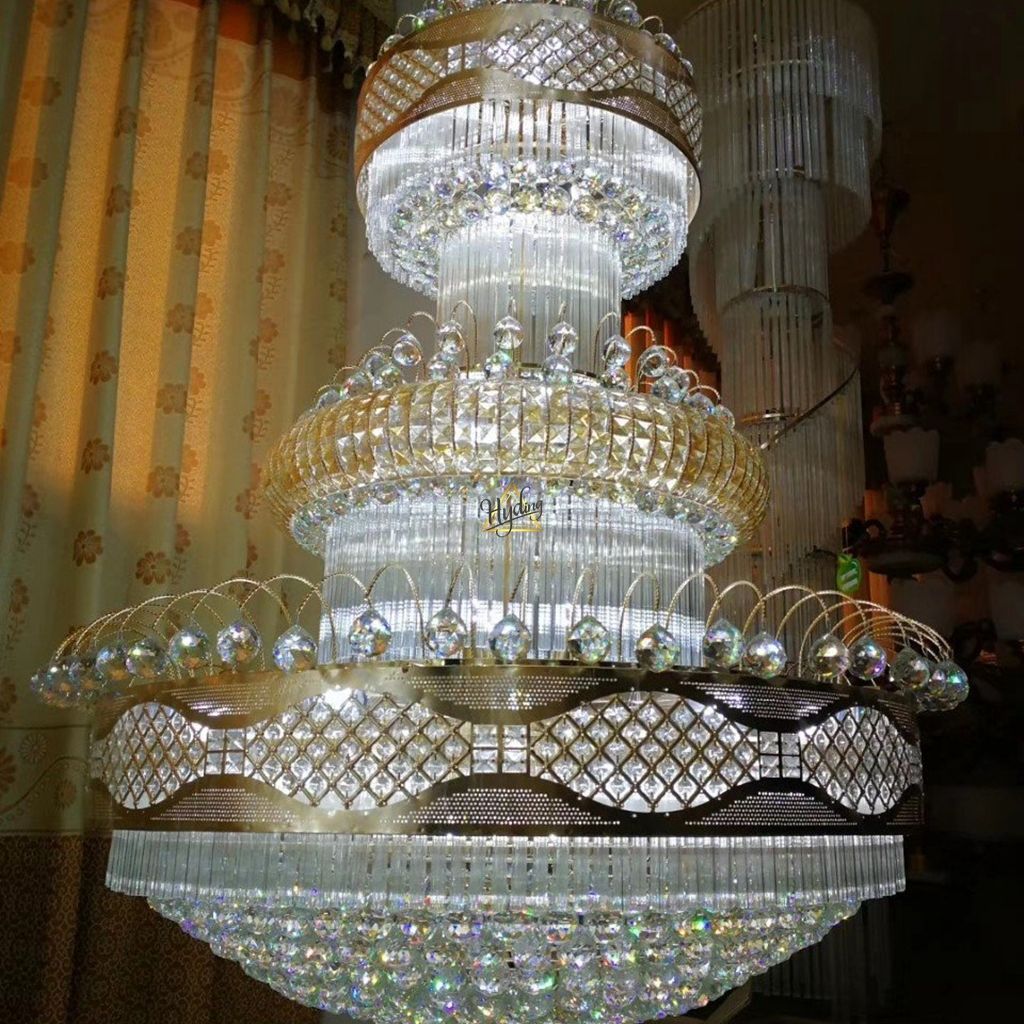 Đèn chùm đại sảnh marron