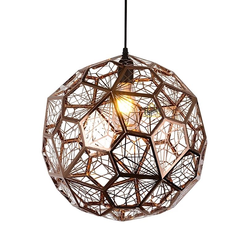 Đèn thả lưới đa giác hiện đại