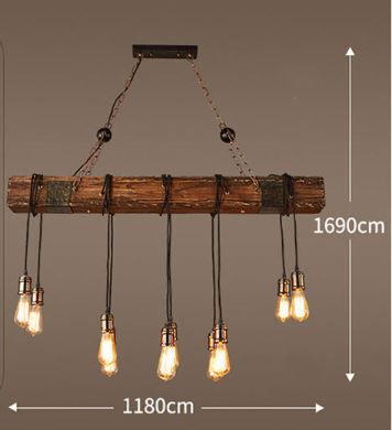 Đèn thả Retro khúc gỗ