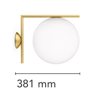 đèn tường mặt trăng flos wall lamp