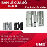 Bản lề 1D - Phủ bột Fluorocarbon