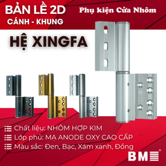 Bản lề 2D Mạ Anode Cánh - Khung