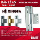 Bản lề 4D Mạ Anode Cánh - Khung