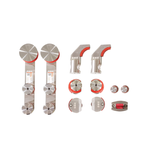 Bộ bánh xe cửa lùa đơn ø25