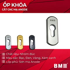 Ốp khóa cắt CNC - Mạ Anode