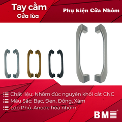 Tay khóa cửa lùa Mạ Anode Cao cấp