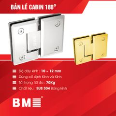 Bản lề Cabin Tắm 180 Kính Kính