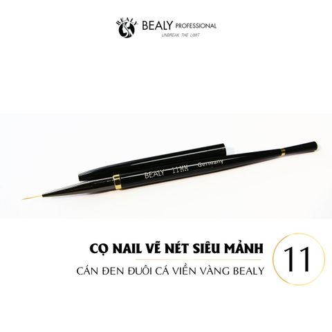  CỌ NAIL VẼ NÉT SIÊU MẢNH CÁN ĐEN ĐUÔI CÁ VIỀN VÀNG BEALY 