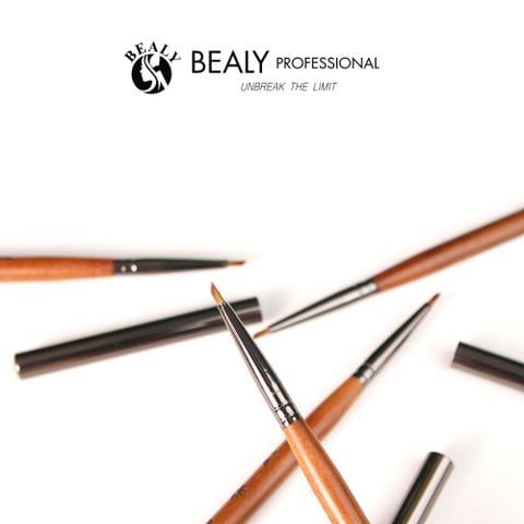 CỌ NAIL BEALY ĐẦU XÉO TAM GIÁC - VẼ HOA CÚC, BƯƠM BƯỚM, HOA HỒNG 