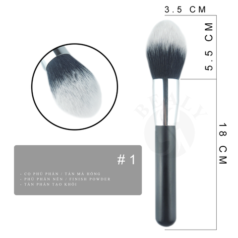  CỌ PHỦ PHẤN/ MÁ HỒNG LÔNG NHUNG CÁN ĐEN #1 