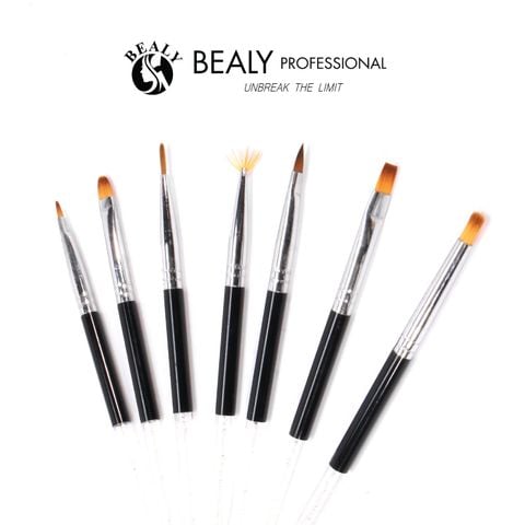  SET CỌ NAIL VẼ 7C CÁN ĐEN KIM CƯƠNG TRẮNG 