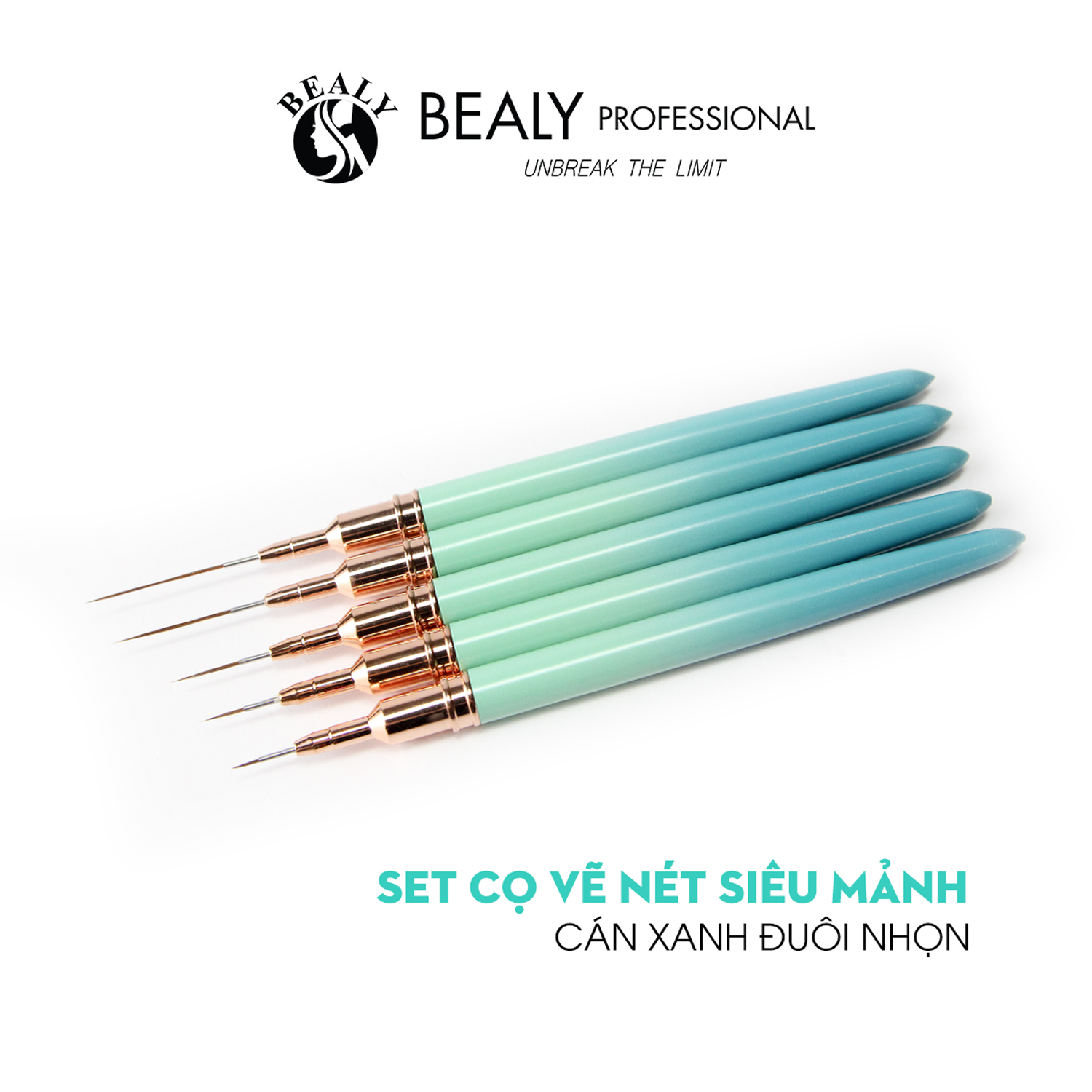 CỌ VẼ NÉT SIÊU MẢNH CÁN XANH ĐUÔI NHỌN