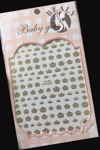  STICKER DÁN MÓNG BABY GIRL TÚI HỒNG CARO VUÔNG CB083 