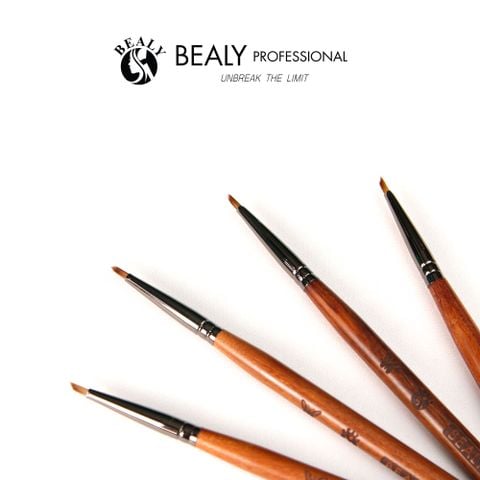  CỌ NAIL BEALY ĐẦU XÉO TAM GIÁC - VẼ HOA CÚC, BƯƠM BƯỚM, HOA HỒNG 