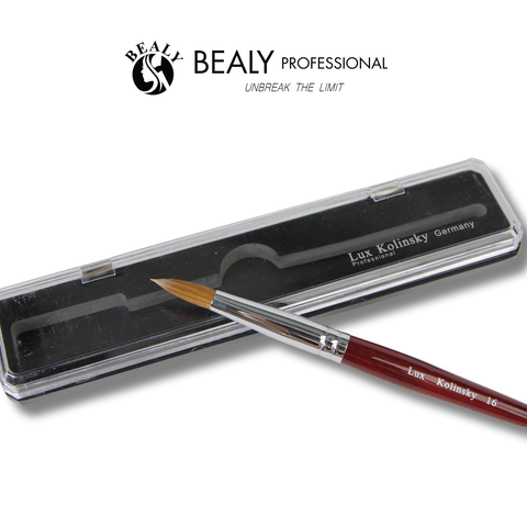  CỌ NAIL ĐẮP BỘT LÔNG CHỒN ĐẦU ÂU CỔ BẠC CÁN GỖ ĐỎ 