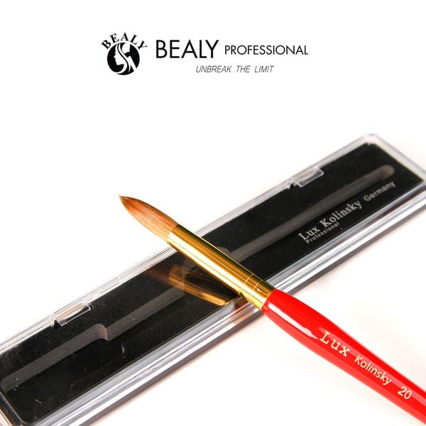  CỌ NAIL ĐẮP BỘT LÔNG CHỒN 70% CỔ VÀNG CÁN ĐỎ TƯƠI LUX #20 