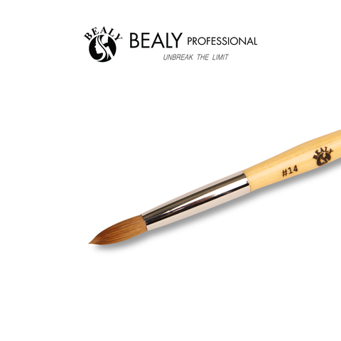  CỌ NAIL ĐẮP BỘT 100% LÔNG CHỒN, CỔ BẠC CÁN GỖ VÀNG 