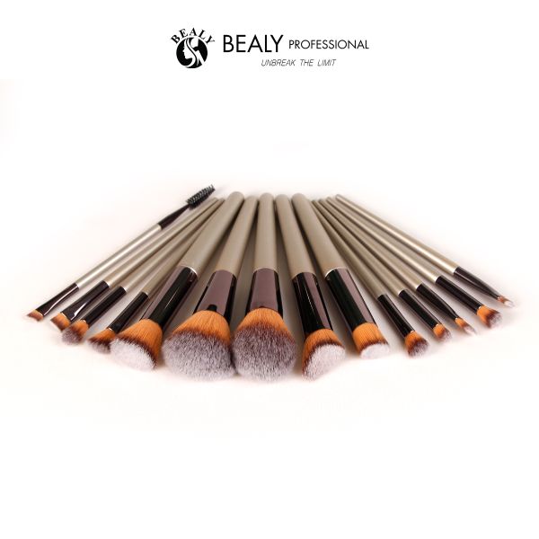  BỘ CỌ TRANG ĐIỂM CÁ NHÂN 14C_CỔ NÂU CÁN VÀNG NHẠT 