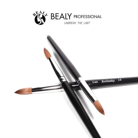  CỌ NAIL ĐẮP BỘT LÔNG CHỒN 30% ĐẦU ÂU CỔ BẠC CÁN ĐEN GỖ ĐÀN HƯƠNG LUX 