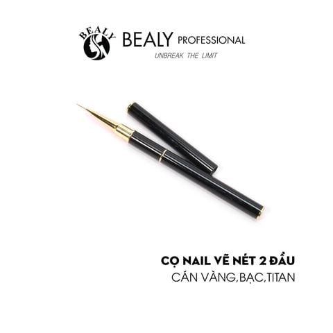 CỌ NAIL VẼ NÉT 2 ĐẦU - CÁN VÀNG 