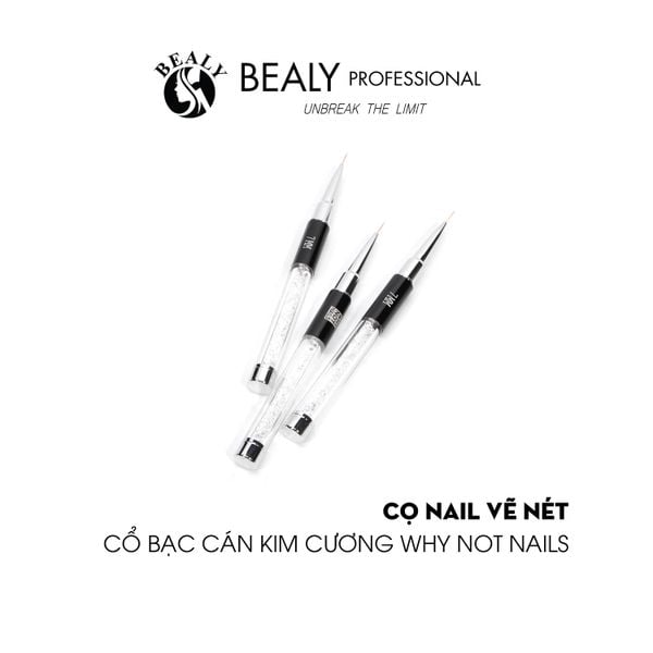  CỌ NAIL VẼ NÉT - CỔ BẠC CÁN KIM CƯƠNG WHY NOT NAILS 