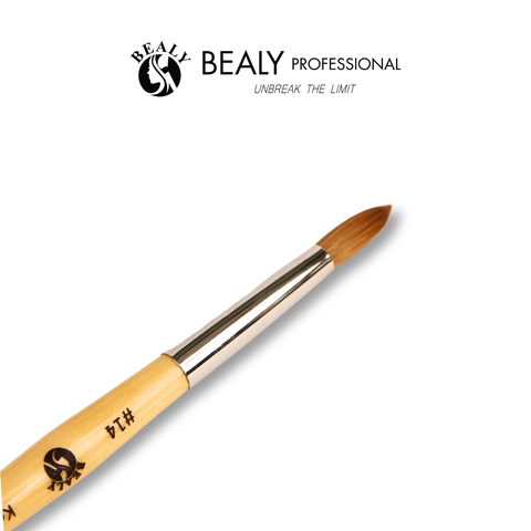  CỌ NAIL ĐẮP BỘT 100% LÔNG CHỒN, CỔ BẠC CÁN GỖ VÀNG 