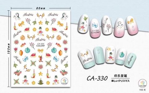  STICKER DÁN MÓNG BABY GIRL TÚI HỒNG CARO VUÔNG CA330 