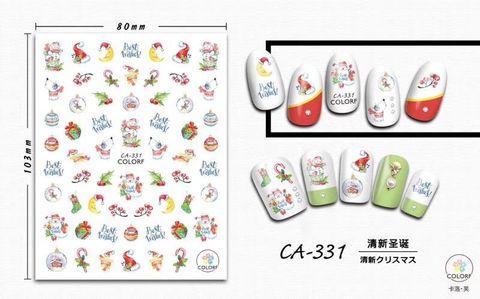  STICKER DÁN MÓNG BABY GIRL TÚI HỒNG CARO VUÔNG CA331 