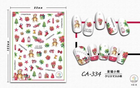  STICKER DÁN MÓNG BABY GIRL TÚI HỒNG CARO VUÔNG CA334 