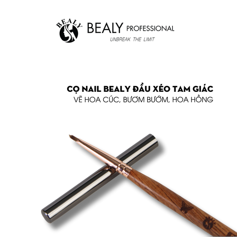  CỌ NAIL BEALY ĐẦU XÉO TAM GIÁC - VẼ HOA CÚC, BƯƠM BƯỚM, HOA HỒNG 