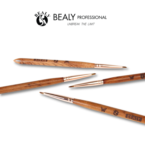  CỌ NAIL BEALY ĐẦU XÉO TAM GIÁC - VẼ HOA CÚC, BƯƠM BƯỚM, HOA HỒNG 
