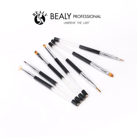  SET CỌ NAIL VẼ 7C CÁN ĐEN KIM CƯƠNG TRẮNG 