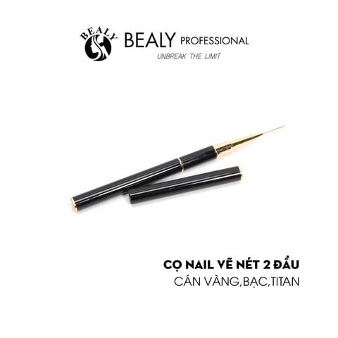  CỌ NAIL VẼ NÉT 2 ĐẦU - CÁN VÀNG 