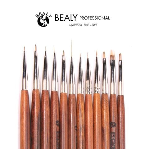  SET CỌ NAIL VẼ 12C CÁN GỖ BEALY 