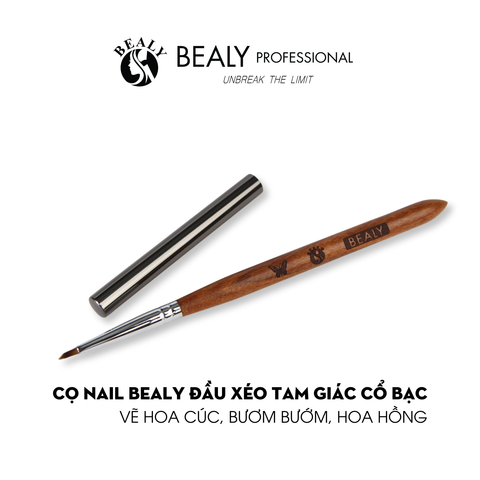  CỌ NAIL BEALY ĐẦU XÉO TAM GIÁC - VẼ HOA CÚC, BƯƠM BƯỚM, HOA HỒNG 