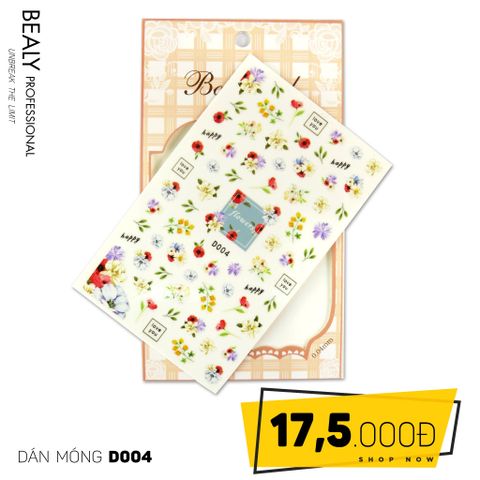  STICKER DÁN MÓNG BABY GIRL TÚI HỒNG CARO VUÔNG D004 