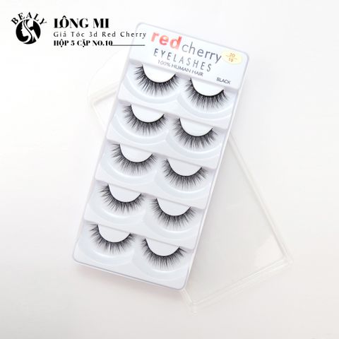  LÔNG MI GIẢ TÓC 3D RED CHERRY HỘP 5 CẶP NO.10 