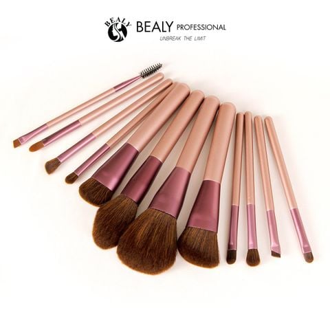  TRANG ĐIỂM CÁ NHÂN 12C CỔ TÍM CÁN NÂU + TÚI 