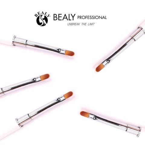  CỌ NAIL ĐẮP HOA ĐẦU TRÒN CÁN VÀNG, KIM CƯƠNG TRẮNG 
