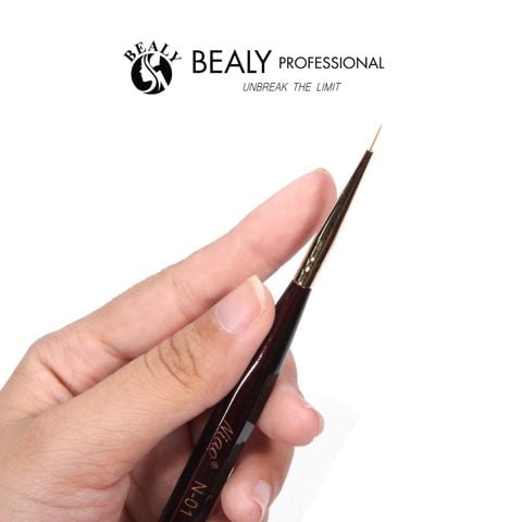  CỌ NAIL VẼ NÉT SIÊU MẢNH CỔ VÀNG, CÁN GỖ NÂU VÀNG NIAO N-01 
